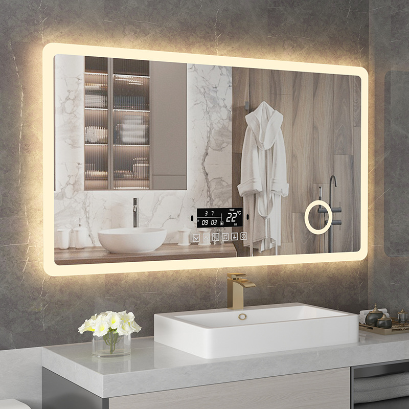 ETL Frameless Bathroom Wall Mirrors with LED Lighting Glass Mirror