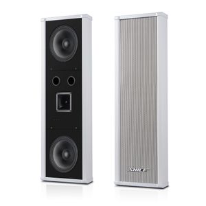 Outdoor Advertising Background Sound Column Music PA System Waterproof Coaxial Dual 4 Inch Speaker Metal Aluminum AC 60W Passive
