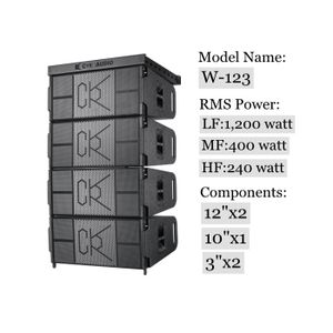 2x12 Three Way Full Range Audio Speaker System Stadium Sound Performance Sound System W-123