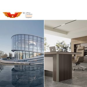 Company Turn Key Project Service Luxury High End Executive Style Modern Office Desk and Chairs