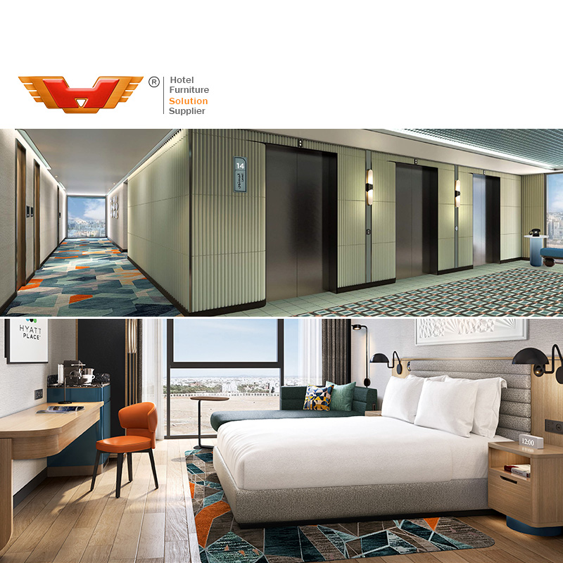 Furniture Company Turn Key Project Service Hyatt Modern Western Hotel Bed Luxury Hotel Room Furniture