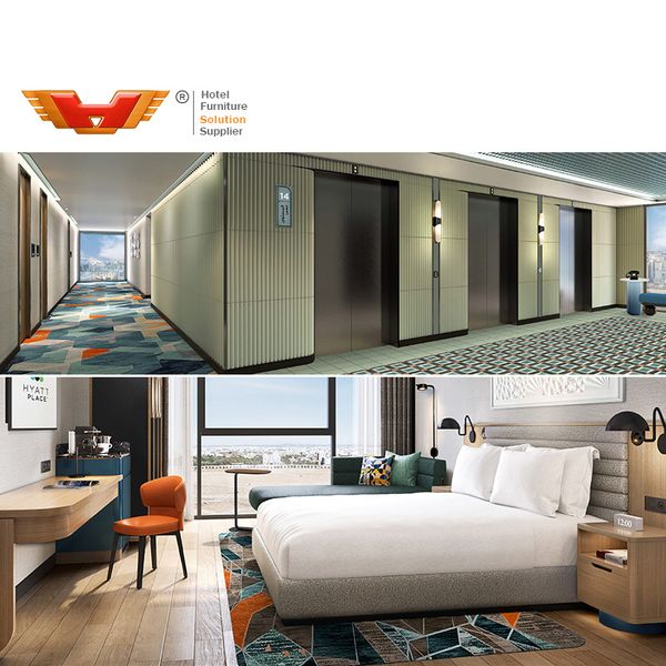 Furniture Company Turn Key Project Service Hyatt Modern Western Hotel Bed Luxury Hotel Room Furniture