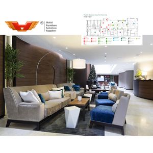 Supplier Modern Luxury Hotel Lobby Waiting Rest Room Furniture Set of Sofas for Sale