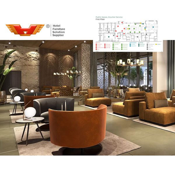 Company Supply Designer Modern Luxury Lobby Resort Arm Reclining Lounge Furniture Hotel Lounge Chair