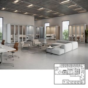 Modern Leisure Sectional Couch Waiting Area Lounge Fabric Corner Office Sofa