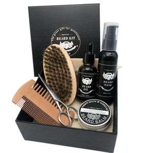 Barba Shop Men's Skin Care Product Custom Organic Men Beard Grooming Kit Private Label Beard Growth Oil Kit