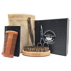 Custom Private Label Beard Tool Set Grooming Care Men Beard Kit