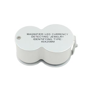 Folding Gourd Diamond Loupe Jewelers Magnifying Glass With LED UV Light