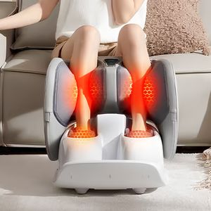 Wholesale OEM Homedics Vibration Electric Air Bag Roller Massage Foldable 2 in 1 Foot and Calf Massager Machine with Heat