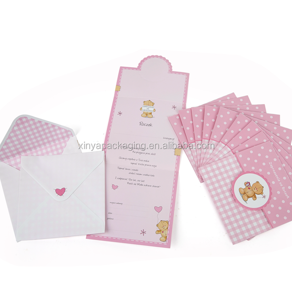XINYA Chinese Factory Bulk Printable Diy Happy Birthday Gift Greeting Cards For Friend