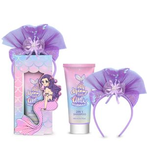 Custom Beauty Mermaid Hair Band And Hair Shampoo Luxury Bath Set For Girls Kids
