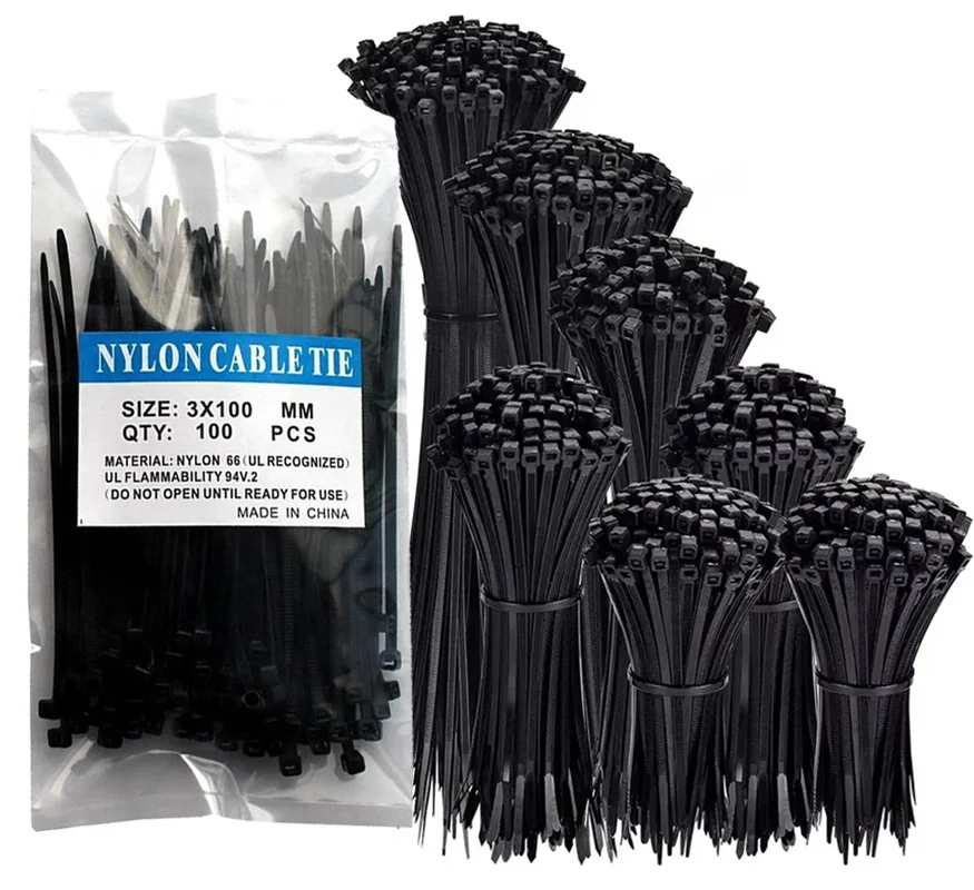 Igoto Manufacturer Eco-friendly Wire Tie Wrap UV Resistant Nylon 66 Fastener Zip Tie Plastic Cable Ties