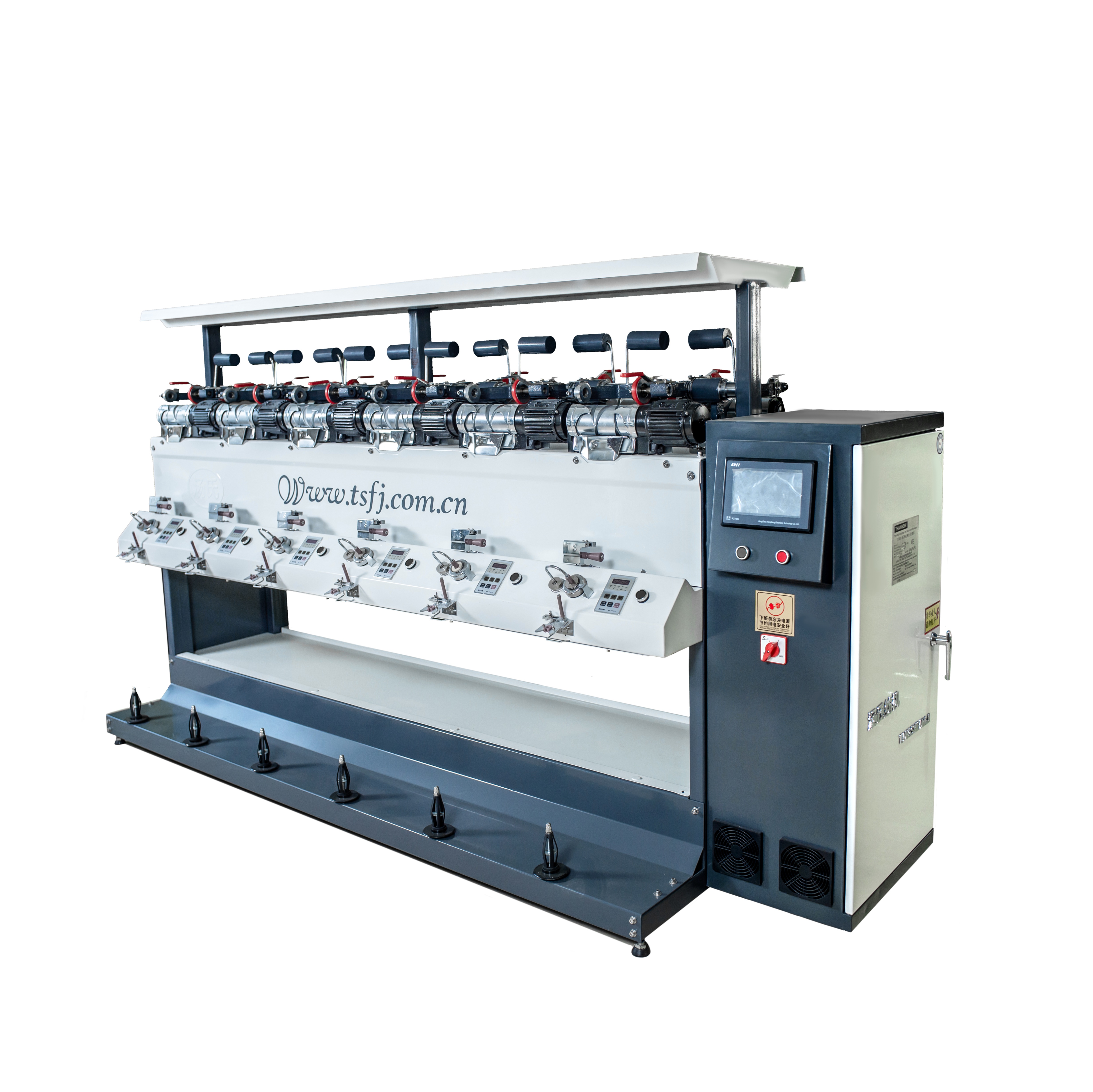 High Speed 2 4 6 12 head cone to cone yarn winding machine filament winder