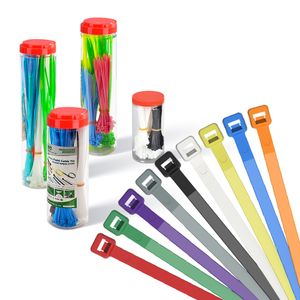 IGOTO Manufacturer 100mm 300mm 400mm Yellow Customized Color Nylon Zip Tie Fastener Self-Locking Cable Ties