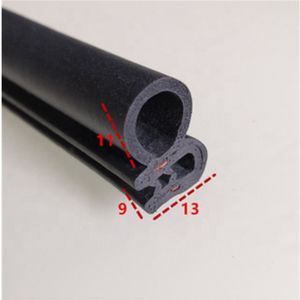 Customized Extruded Moulding Flexible Pvc Rubber Edging Strip Sliding Door Seal for Sheet Metal Seal Strip