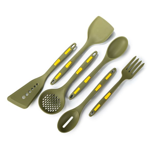 New Arrival 6pcs Food Grade Silicone Kitchen Utensils Non-Stick Cooking Tools and Accessories Set