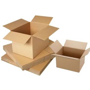 Custom logo Printed Corrugated Packaging Recyclable Box Cardboard Strong Brown Packaging Carton Shipping Moving Boxes