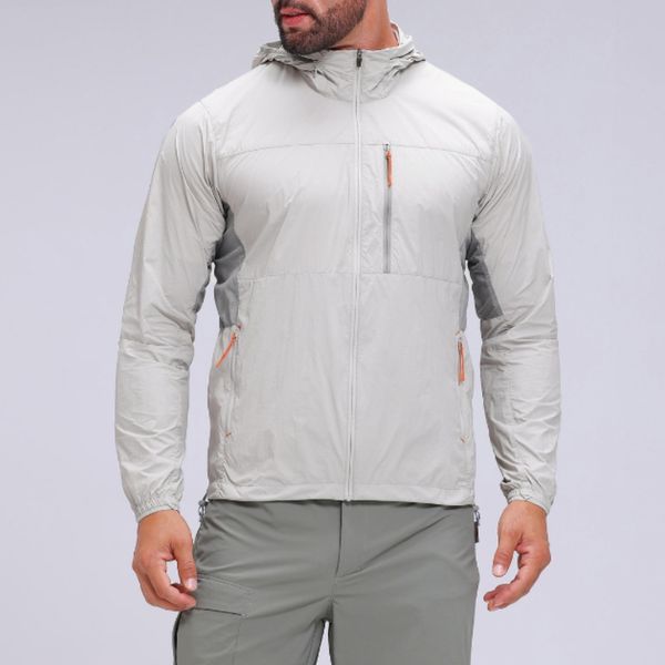 Wholesale Outdoor Sun protection Clothing UPF50+ Original Yarn Skin Clothing with Reflective logo Hiking Sun Shirt Long Sleeve