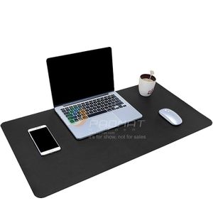 Dual-Sided Multifunctional Desk Pad Leather&Cork Surface Large Desk Writing Mat Keyboard Mouse Pad