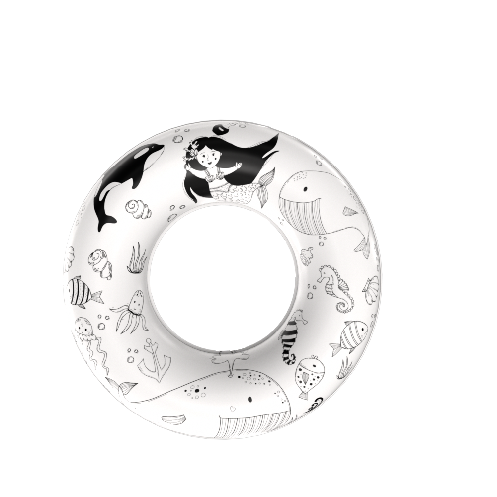 Customized Summer Outdoor Water Toy Kids Children's Water Sports Inflatable Swim Ring Life-Saving Pool Floating Tube