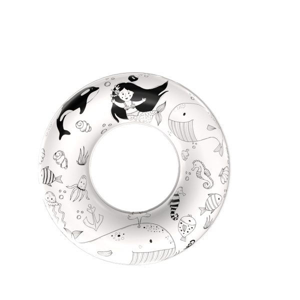 Customized Summer Outdoor Water Toy Kids Children's Water Sports Inflatable Swim Ring Life-Saving Pool Floating Tube