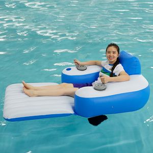 Custom Motorized Inflatable Pool Float for Parents & Children Floating Tube Lounger Ride-On Swimming Pool Toy