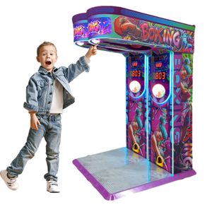 Custom Indoor Kids Punch Electronic Boxing Game Machine Coin Operated Arcade Made of Durable Metal and Iron Kids' Boxing Machine
