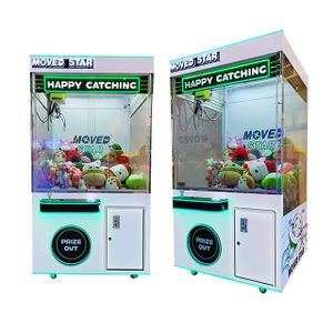 Indoor Amusement Center Customizable 44inch Coin Operated Game Toy Claw Crane Machine With Bill Acceptor Moved Star
