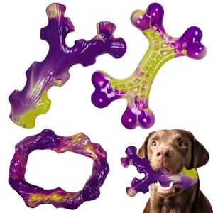 3 Pack Indestructible Dog Toys for Aggressive Chewers , Tough & Durable Chew Toys for Large Dogs, Bacon Flavored & Long-Lasting/