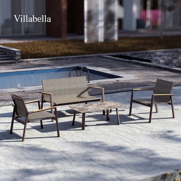 Modern Aluminum Frame Outdoor Lounge Conversation Sofa Set Luxury Outdoor Furniture All Weather Garden Patio Sofa Set