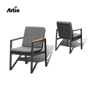 Artie All Weather Wicker Patio Dining Chairs Restaurant Outdoor Lounge Furniture Garden Chairs