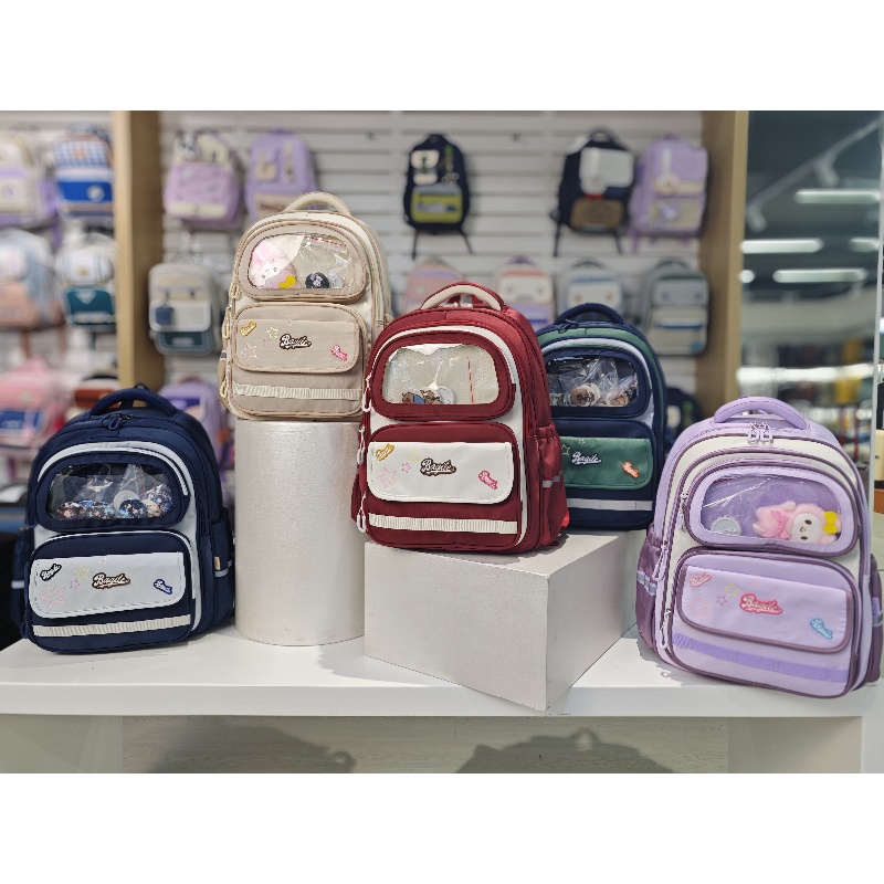 Cartoon Anti-Theft Backpack Elementary School Aged Boys Girls Fashionable Zipper Waterproof Oxford Polyester Fabric