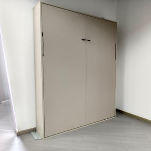 Modern 1.5m Murphy Wall Bed Multi-Function Iron Furniture for Bedroom Living Room Hotel Apartment or Villa-Latest Style