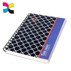 Wholesale Cheap Colorful with logo Black Spiral Notebook