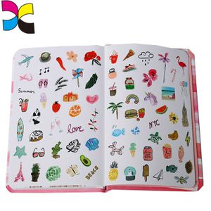 Hot Sale Sticker Book Printing Journal Agenda Pocket Customized Printing