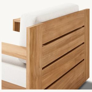 Luxury  Unparalleled Modern High Quality  Garden Furniture Meticulously Crafted Durable Teak Wood  Day Bed