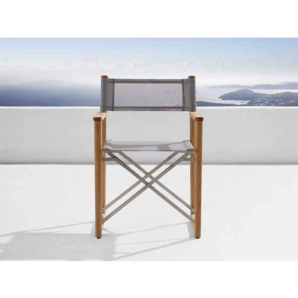 Backyard Handmade Unique Metal Design Garden Teak Furniture Comfortable Outdoor Dining Chair