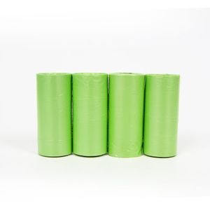 Wholesale Customized Eco-Friendly Disposable Dog Poop Bags Compostable Waste Garbage Scented Green Epi Material