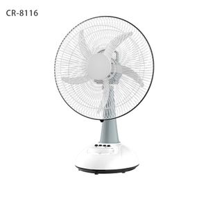 16 Inch Solar Charge Battery Emergency Table Fan with Night Light