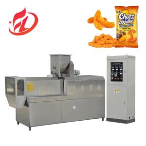 Twin Screw Corn Chips Snacks Flakes Food Making Machine Puff Corn Snack Food Machinery Extruder