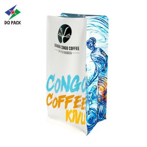 DQ PACK Custom Coffee Bean Food Packaging Bag with one-way valve