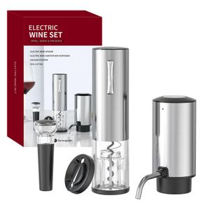 All in One Electric Wine Bottle Opener With Aerator And Vacuum Stopper Gift Set SGS-KD-8 Wine Bottle Opener