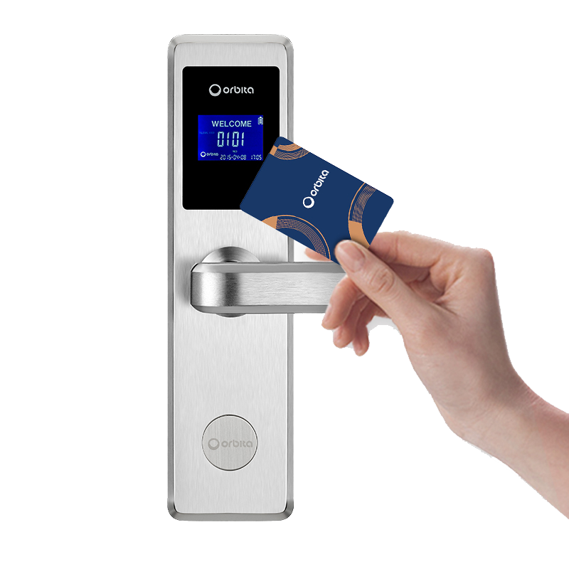 Orbita Hot Sale Security RFID Card Hotel Room Smart Door Lock Card Lock for Integrate Software