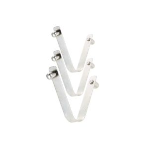 Customized Spring Steel Button Pins V Shape Flat Metal Push Button Spring Clip for Pole Telescoping Tubing