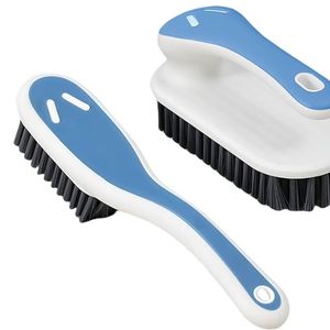 Soft Bristle Scrub Cleaning Brush Stain Remover Brush Fabric Cleaning Brush  for Carpet, Clothes, Bathroom,Sneaker-2 Pack