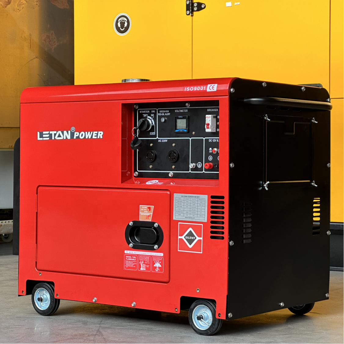 LETON POWER 5kw 10kva 12kva 10kw Factory Cheap Small Portable Power Generator Soundproof Electric Silent Genset Diesel Generator