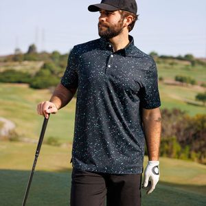 Custom Golf Clothing Embroidered Printed Custom Design Plain Golf Dry Fitted Golf Rugby Spandex Polyester Mens Polo