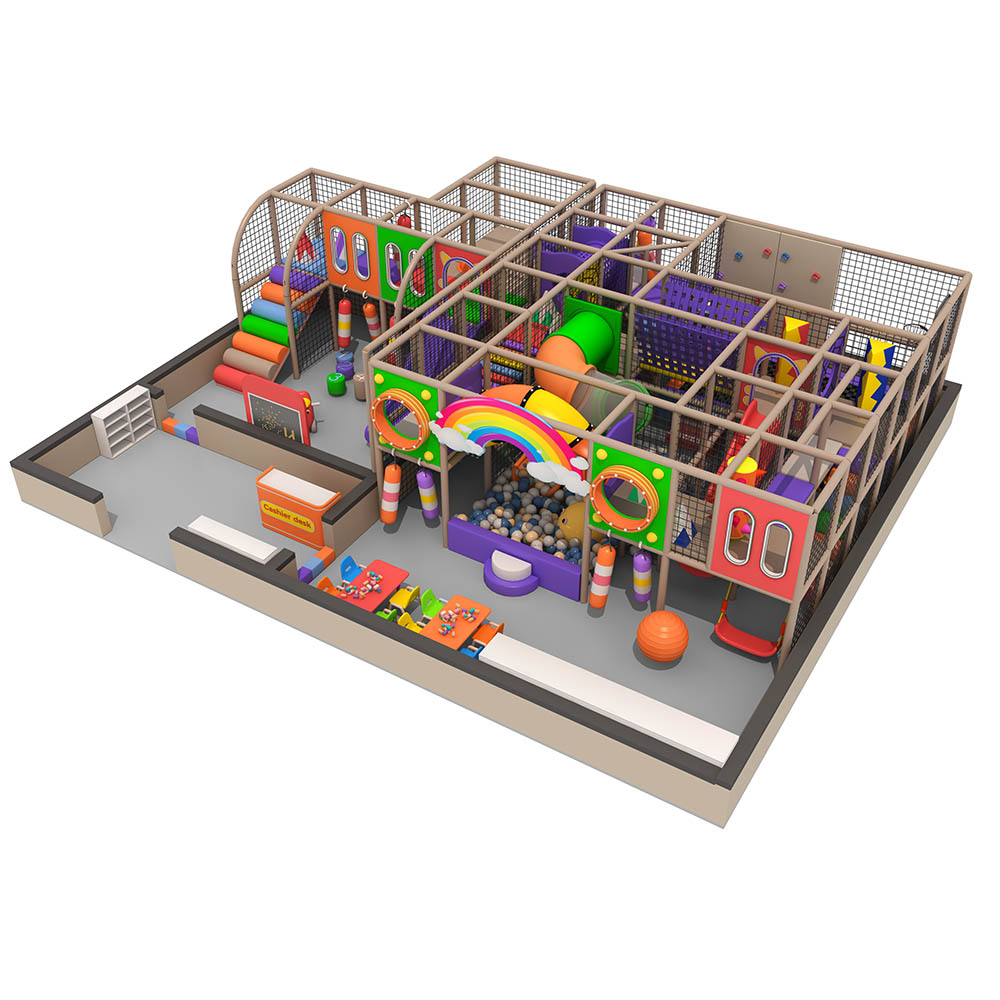 Custom Indoor Soft Play Playground Set for Toddlers with Slide Climbing Wall and Ball Pool
