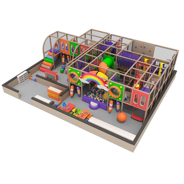 Custom Indoor Soft Play Playground Set for Toddlers with Slide Climbing Wall and Ball Pool