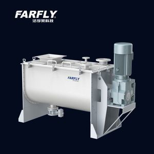 FARFLY High Efficiency Ribbon Blender U-Shaped Steel Container for High Viscosity Pump Engine Gear Bearing PLC System Included